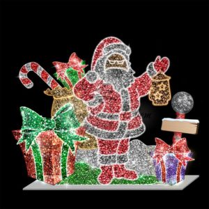 Декоративная фотозона Санта 250 см (цвет на выбор)