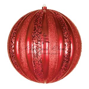 Елочная фигура «Арбуз», 25 см, цвет красный