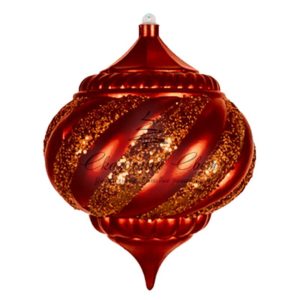 Елочная фигура «Лампа», 20 см, цвет красный