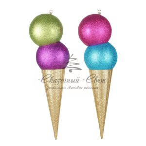 Елочная фигура «Мороженное» 80 см, цвет мульти