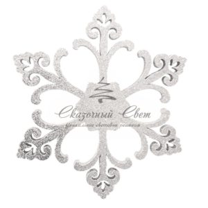 Елочная фигура «Снежинка «Морозко», 66 см, цвет белый