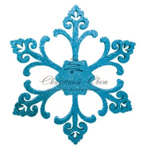 Елочная фигура «Снежинка «Морозко», 66 см, цвет синий