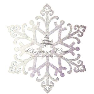 Елочная фигура «Снежинка «Снегурочка», 81 см, цвет белый