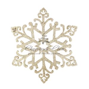 Елочная фигура «Снежинка «Снегурочка», 81 см, цвет золотой