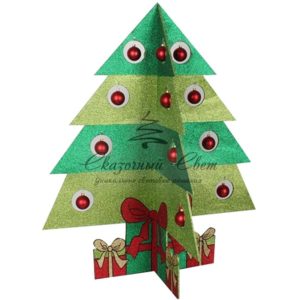 Фигура «Елочка складная» 3D, 100*84 см, цвет зеленый