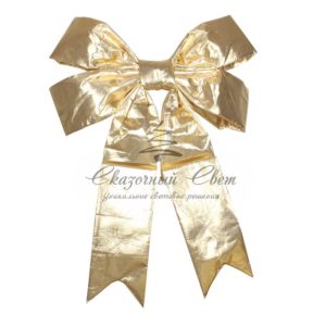 Елочная фигура «Бантик» 91 см, цвет золотой