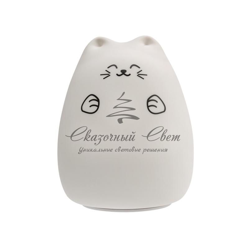 Силиконовый ночник «Котик» USB с 3 режимами, RGB-свечение NEON-NIGHT