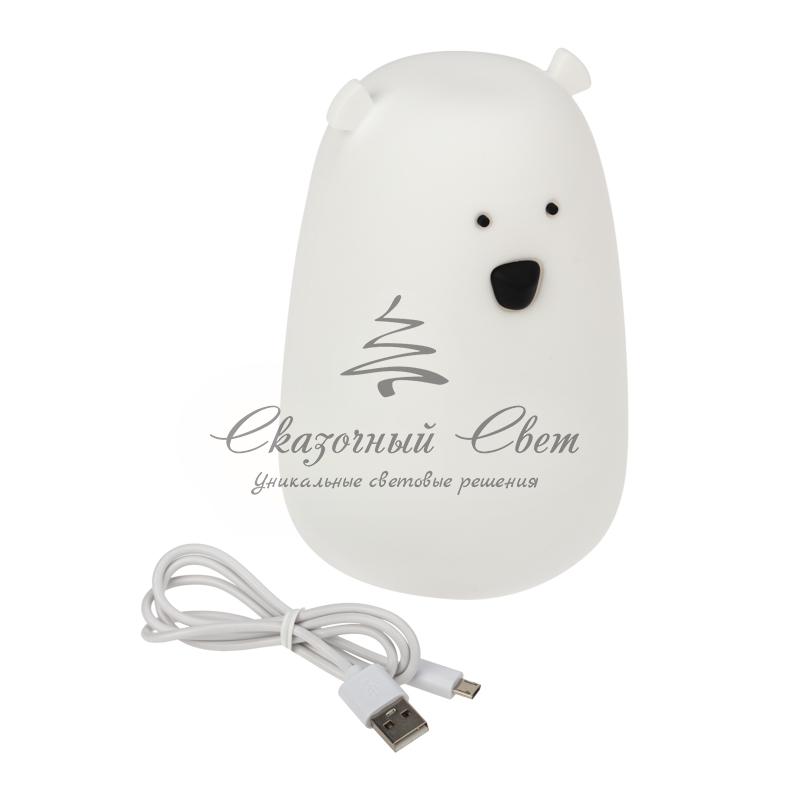 Силиконовый ночник Медведь