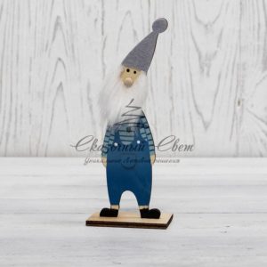 Деревянная фигурка «Гномик-бородач» 7×4,5×18 см NEON-NIGHT