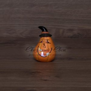 Керамическая фигурка «Тыква в шляпе» 7.1х6.7х10.8 см