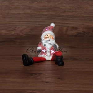 Керамическая фигурка «Дед Мороз» с подвесными ножками 6.3х5.4х10.4 см