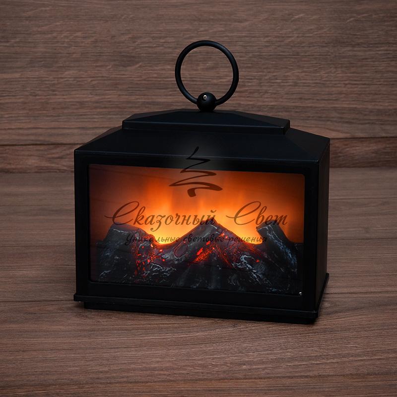 Декоративный камин "Сканди" с эффектом живого огня 18х9х16 см, батарейки 3хС (не в комплекте)