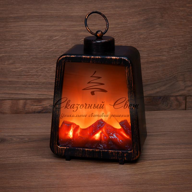 Светодиодный камин «Лофт» USB с эффектом живого огня 17х10х24.5 см NEON-NIGHT