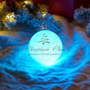 Фигура светодиодная «Снежок», RGB,  8 см