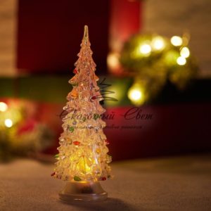 Фигура светодиодная «Елочка»,  20 см,  RGB