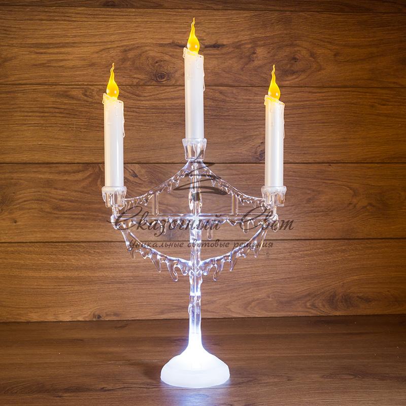 Фигура на подставке "Подсвечник со свечками" 50 см