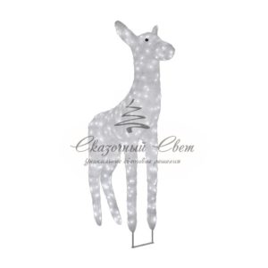 Акриловая светодиодная фигура «Олень мама» 115х155 см, 1900 светодиодов, IP65 понижающий трансформатор в комплекте, NEON-NIGHT