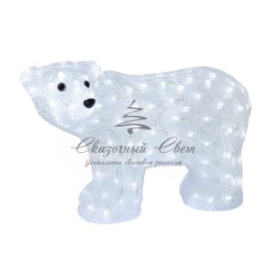 Акриловая светодиодная фигура «Мишка» 60 см, 200 светодиодов, IP65, понижающий трансформатор в комплекте, NEON-NIGHT
