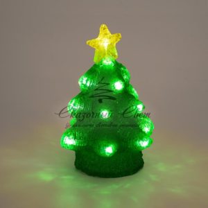 Акриловая светодиодная фигура «Елочка» 15х15х22 см, 20 светодиодов, батарейки 2хAA (не входят в комплект) NEON-NIGHT