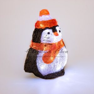 Акриловая светодиодная фигура «Пингвиненок» 19х14,5х25 см, 20 светодиодов, батарейки 2хAA (не входят в комплект) NEON-NIGHT