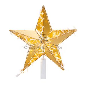 Светодиодная фигура «Звезда» 50 см,  80 светодиодов,  с трубой и подвесом,  цвет свечения теплый белый NEON-NIGHT