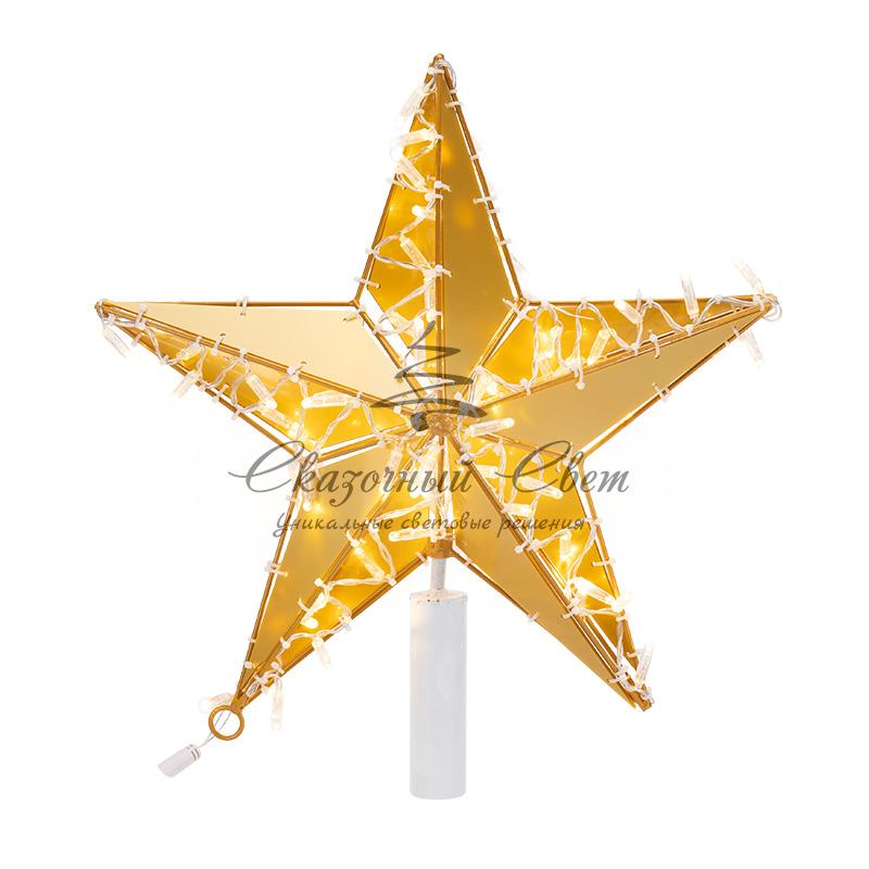 Светодиодная фигура «Звезда» 50 см, 80 светодиодов, с трубой и подвесом, цвет свечения теплый белый NEON-NIGHT