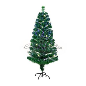 Новогодняя Ель с шишками 210 см фибро-оптика ТЕПЛЫЙ БЕЛЫЙ цвет