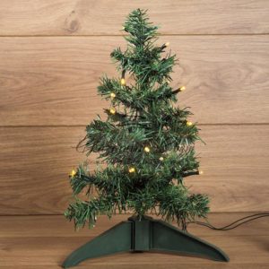 Елочка высота 30см,  питание от USB,  зеленая