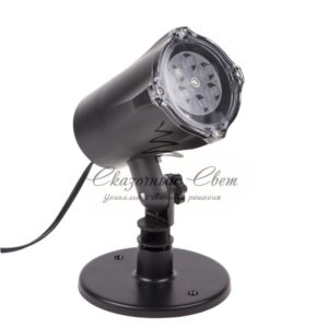 LED проектор,  белые снежинки,  230В