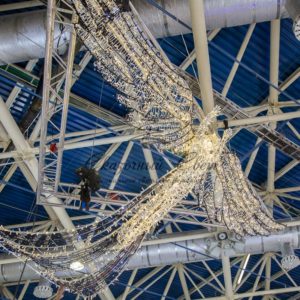 Световой арт-объект Ангел 600х250 см.