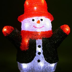 Светодиодный Снеговик 27см Белый 24В, 24 LED, IP54