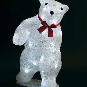 Светодиодный Медведь 36см Белый 24В, 40 LED, IP54