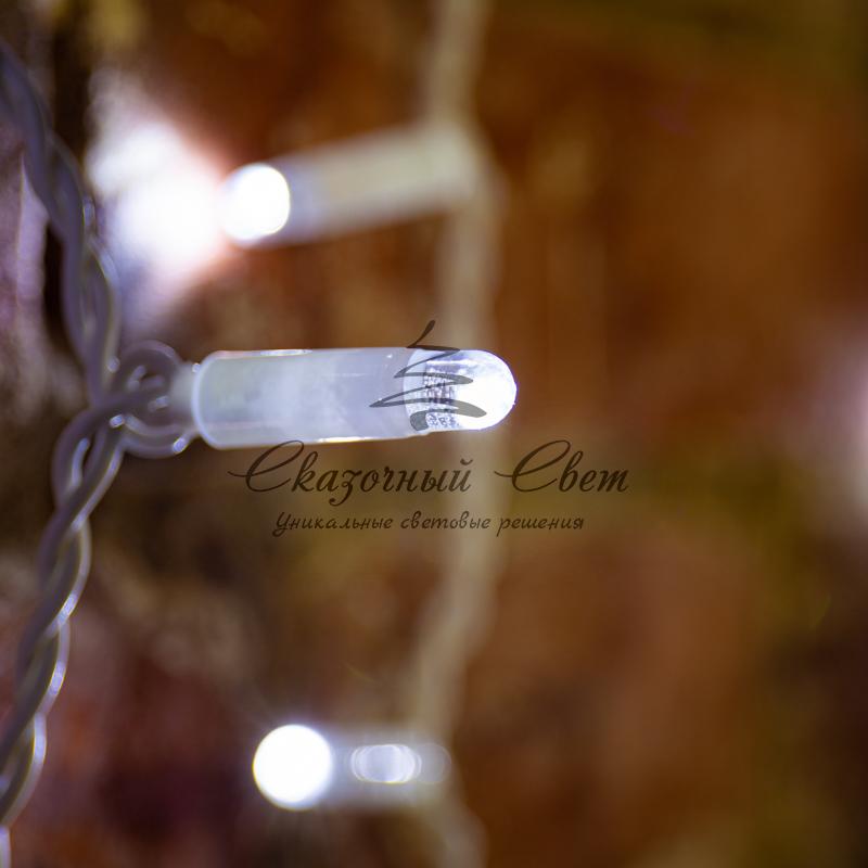 Гирлянда "Светодиодный Дождь" 2х1,5м, эффект мерцания, белый провод, 230 В, диоды БЕЛЫЕ - Image 2