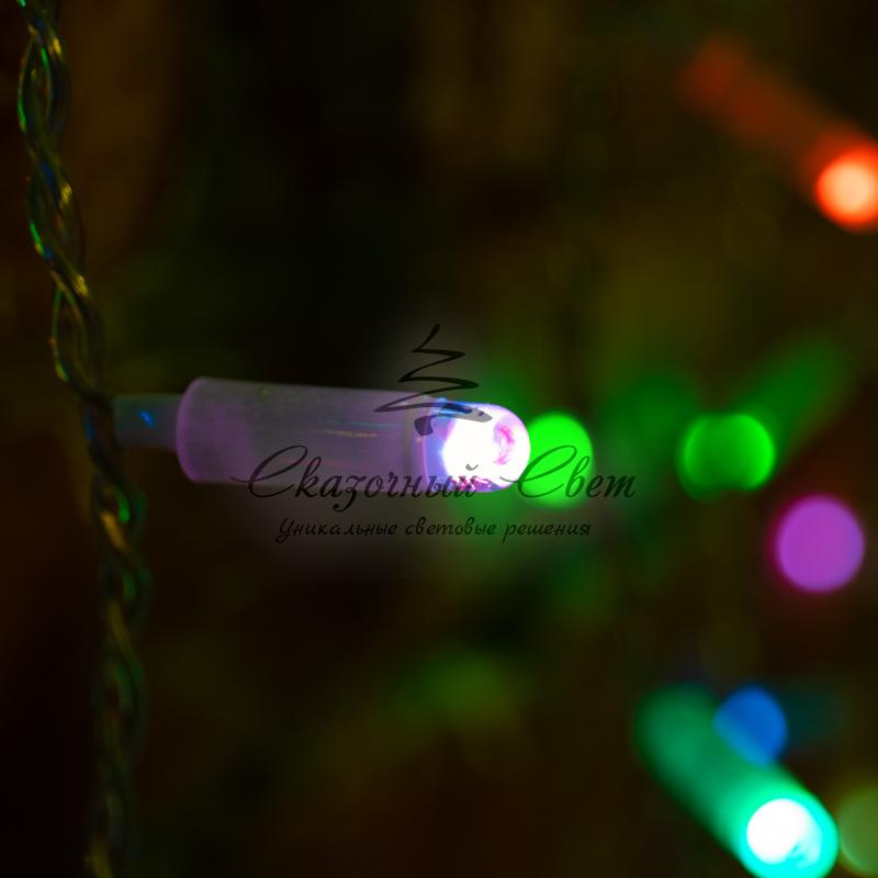 Гирлянда "Светодиодный Дождь" 2х1,5м, прозрачный провод, 230 В, диоды RGB, свечение с динамикой при приобретении контроллера 245-907 - Image 2