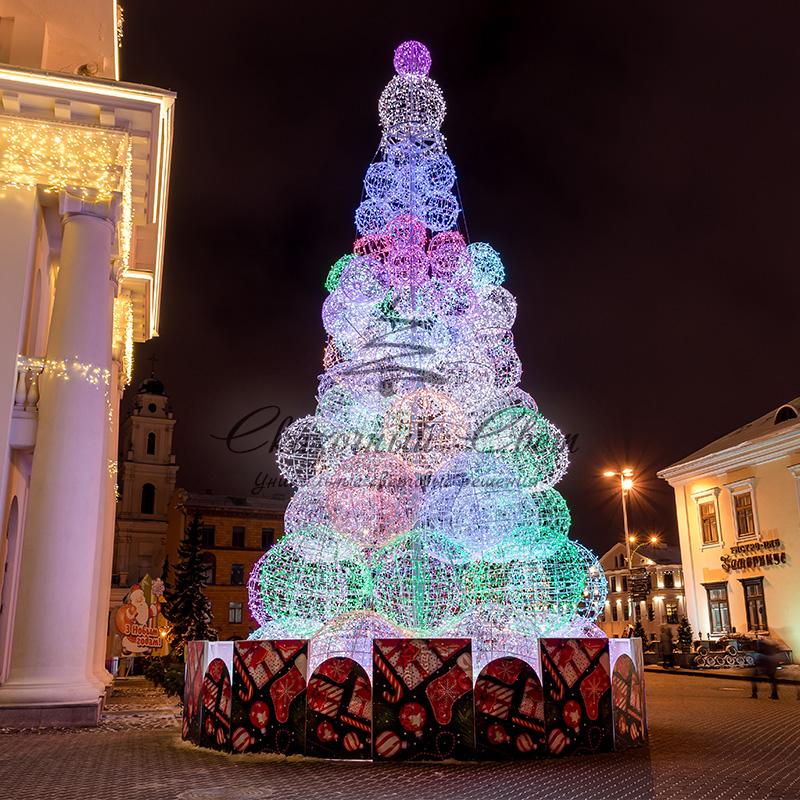 Гирлянда Нить 10м, свечение с динамикой, прозрачный ПВХ, 230В, цвет RGB - Image 2