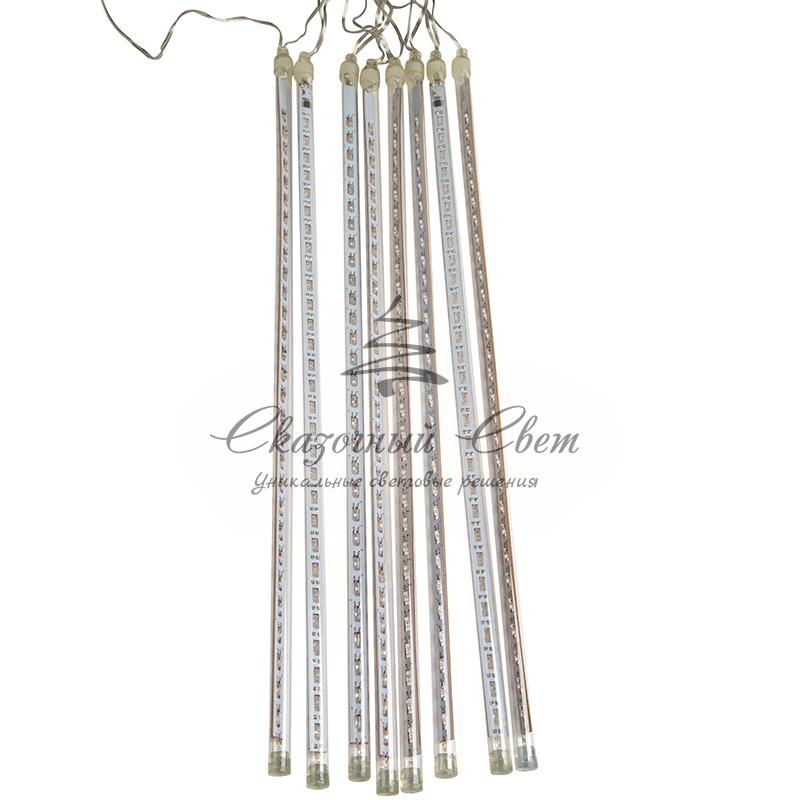 Гирлянда "Тающие сосульки" светодиодная, 8шт х 50см, шаг 50см, 230 В (с трансформатором) белые светодиоды - Image 2