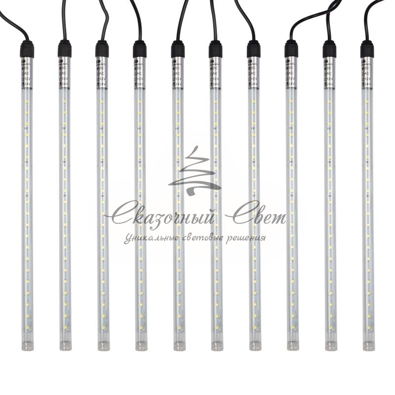 Гирлянда «Тающие сосульки» 24 В, комплект 10 шт. х 30 см, шаг 100 см, 420 LED, белый, соединяются - Image 2