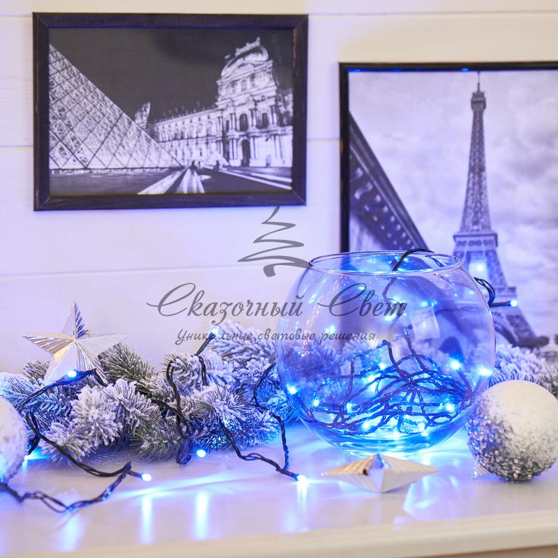 Гирлянда "Твинкл Лайт" 4 м, темно-зеленый ПВХ, 25 LED, цвет: Синий - Image 2