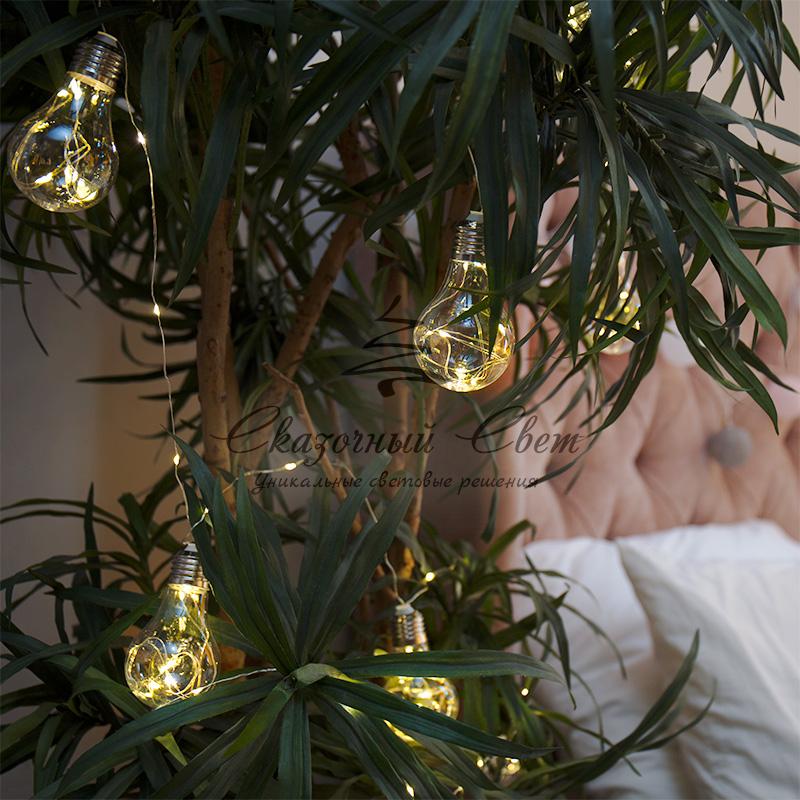 Гирлянда светодиодная "Ретро-лампы" , 3 м, ТЕПЛЫЙ БЕЛЫЙ - Image 2