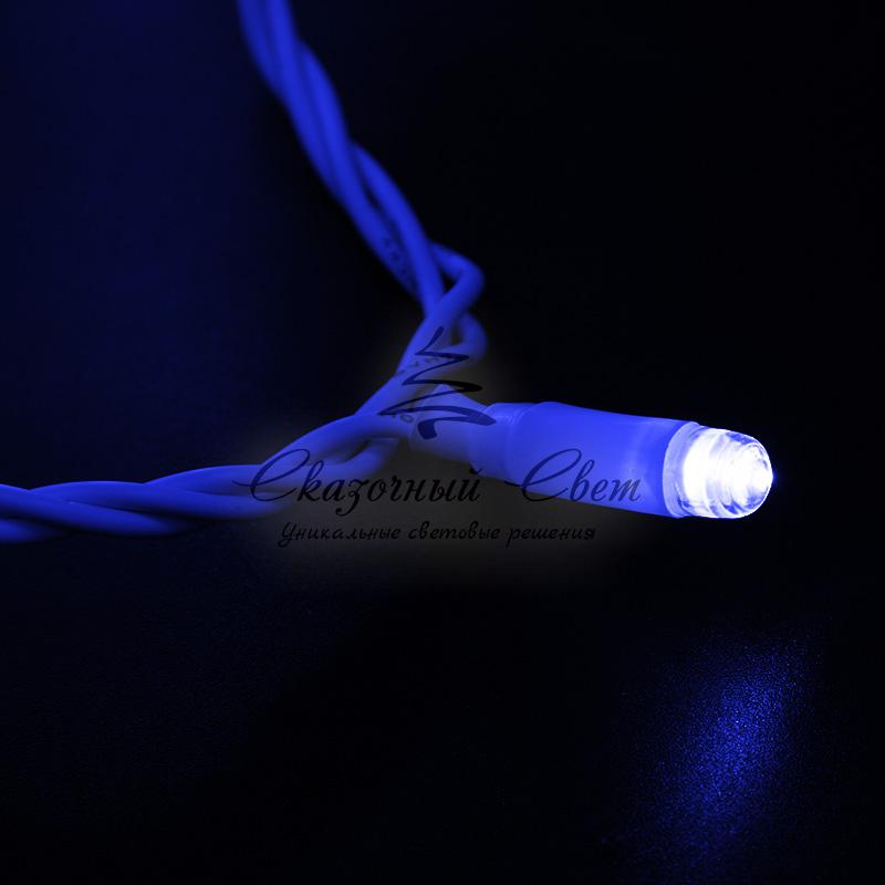 Гирлянда Нить 10м, постоянное свечение, белый ПВХ, 230В, цвет Синий - Image 2