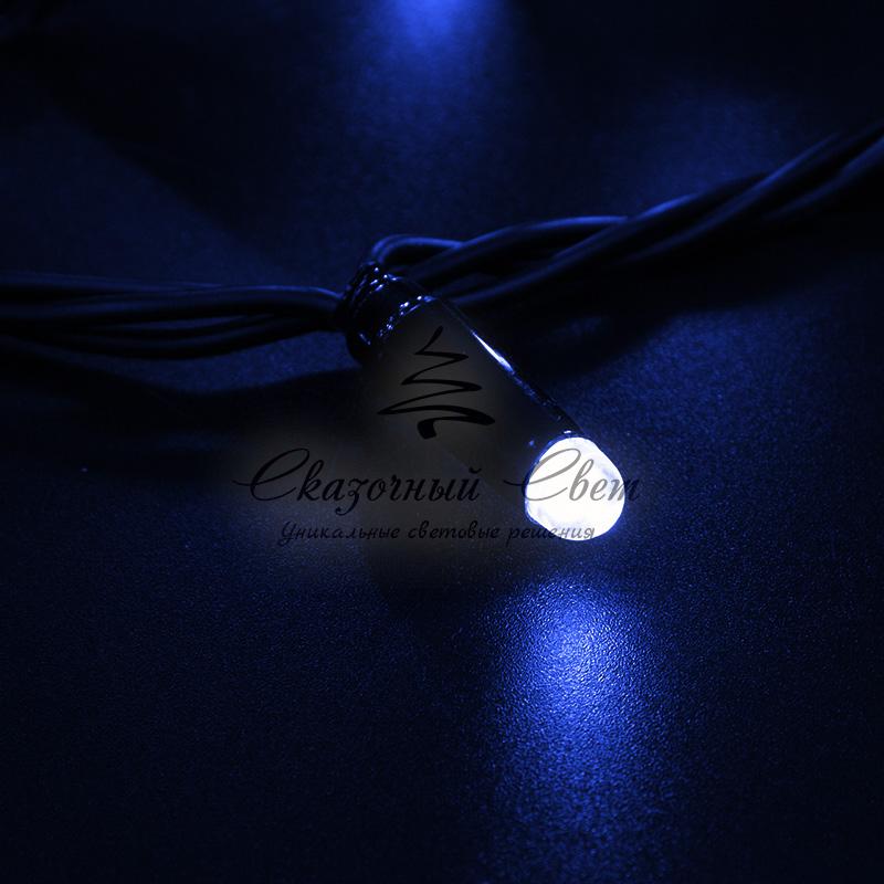 Гирлянда Нить 10м, постоянное свечение, черный ПВХ, 230В, цвет Синий - Image 2