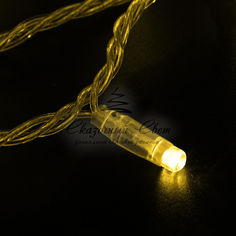 Гирлянда Нить 10м, постоянное свечение, прозрачный ПВХ, 230В, цвет Жёлтый - Image 2