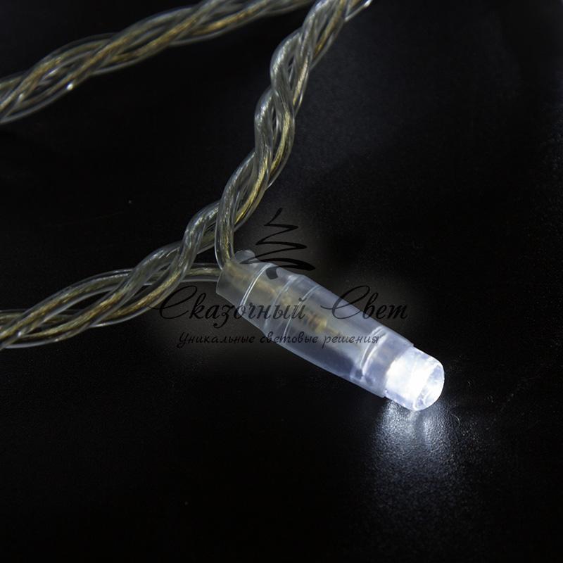 Гирлянда Нить 10м, постоянное свечение, прозрачный ПВХ, 230В, цвет Белый - Image 2