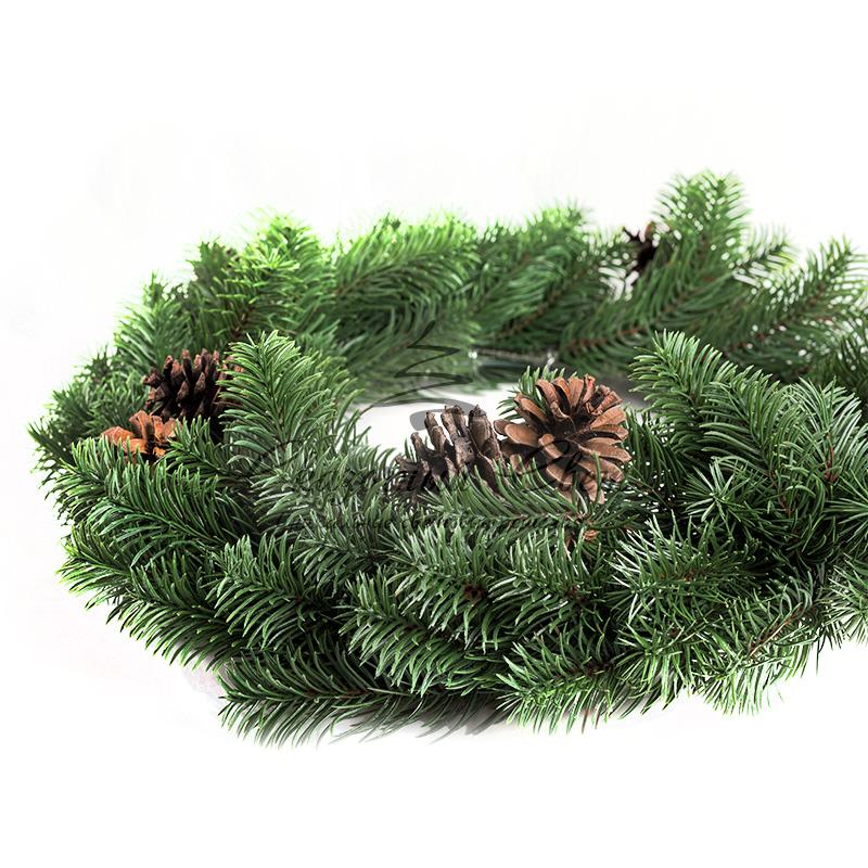 Еловый венок с шишками NEON-NIGHT Ø 45см, Литой - Image 2