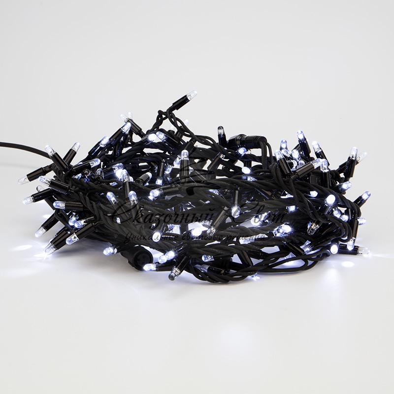 Гирлянда «Кластер» 10 м, 200 LED, черный каучук, IP67, соединяемая, цвет свечения белый NEON-NIGHT - Image 2