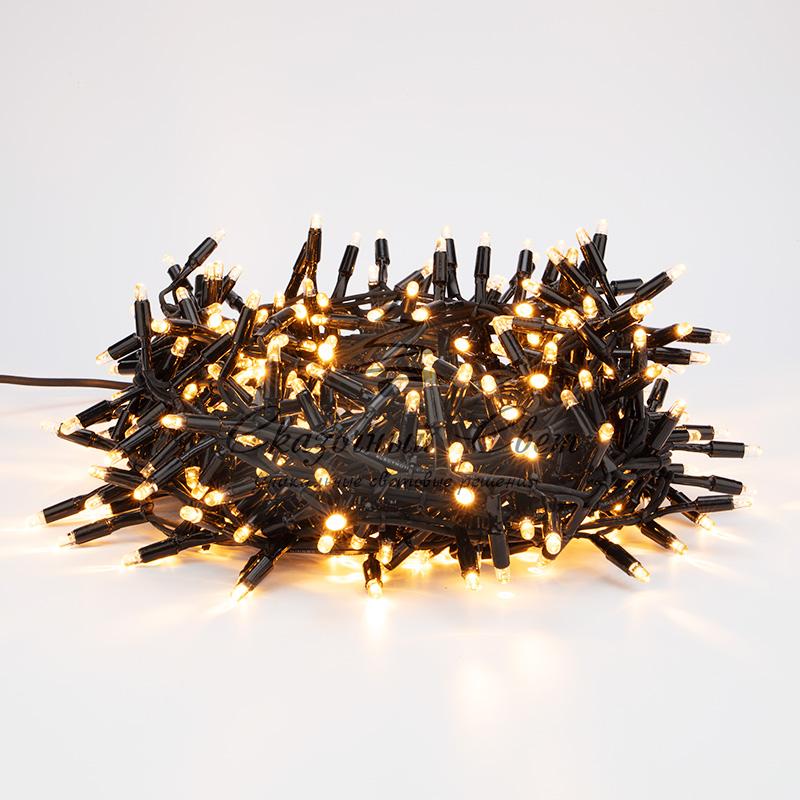 Гирлянда «Кластер» 10 м, 400 LED, черный каучук, IP67, соединяемая, цвет свечения теплый белый NEON-NIGHT - Image 2