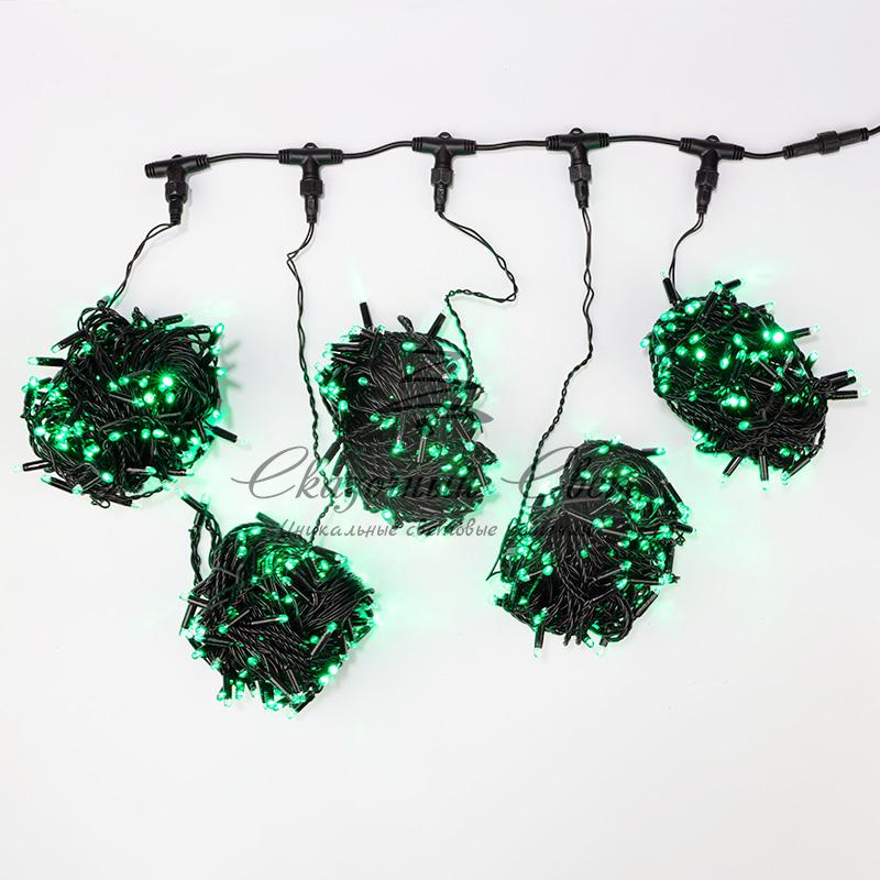 Гирлянда "LED ClipLight" 24V, 5 нитей по 20 метров, цвет диодов Зеленый, Flashing (Белый) - Image 2