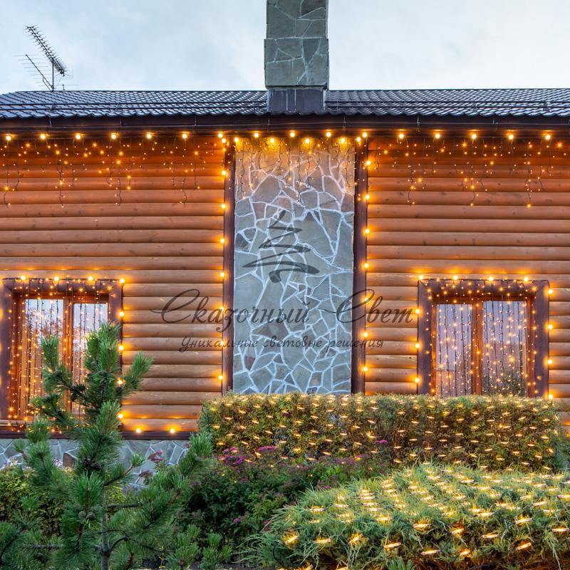 Готовый набор: "Евро Belt Light" 2 жилы шаг 40 см, Теплые Белые LED лампы (6 LED) - Image 2