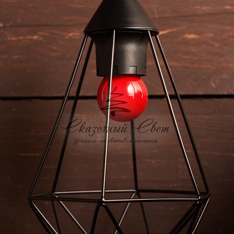 Лампа накаливания e27 10 Вт красная колба - Image 2