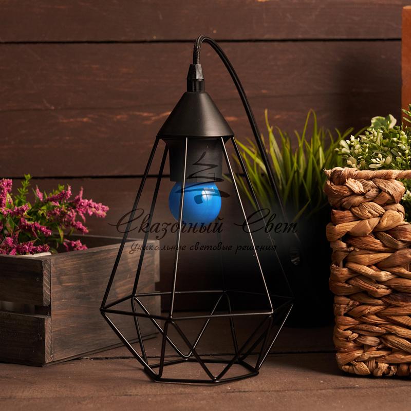 Лампа накаливания e27 10 Вт синяя колба - Image 2